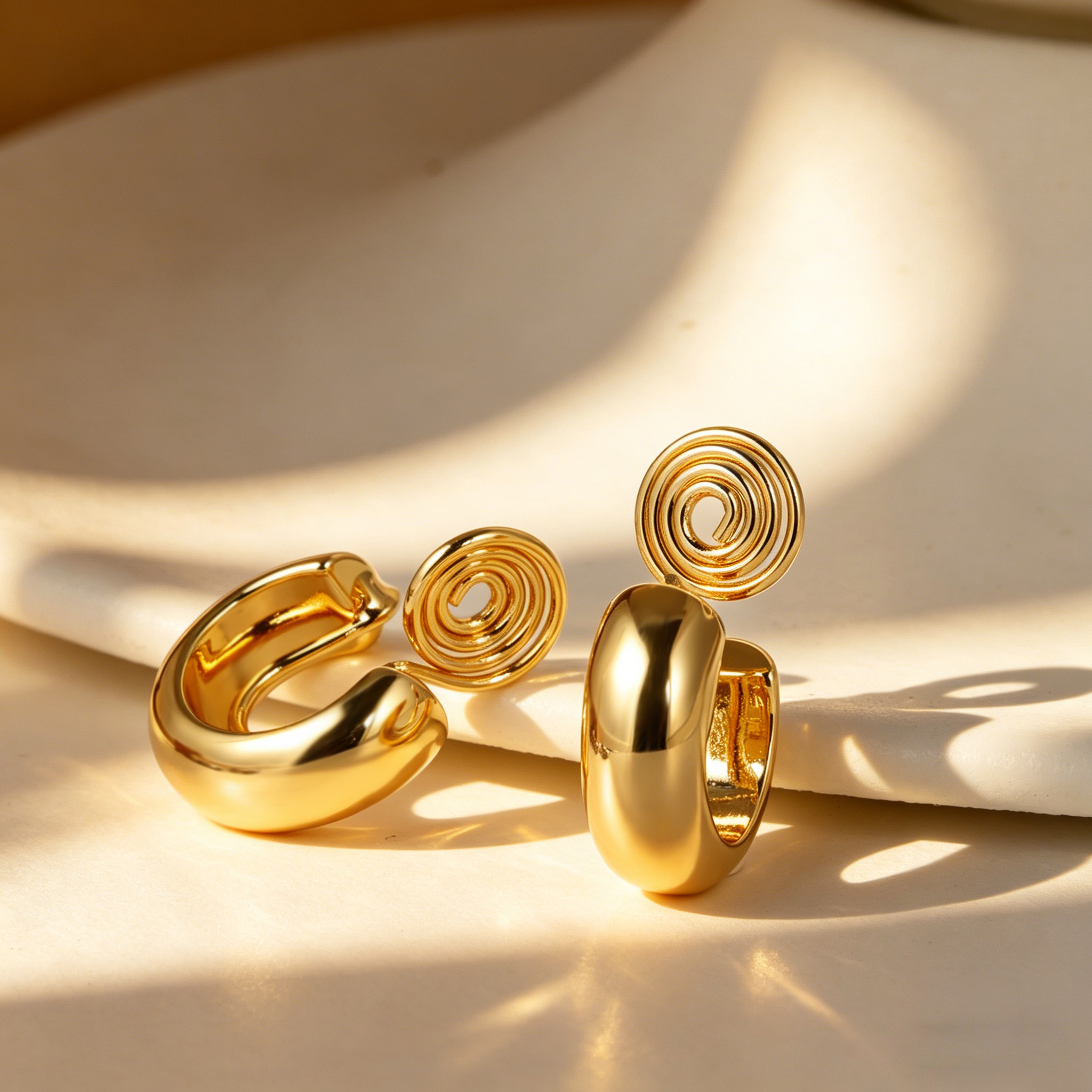 Minimalist Cool Crescent Shape Ear Cuffs, No Piercing Required